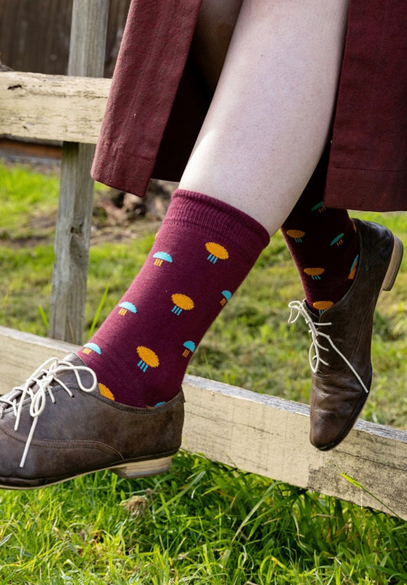 Tightology T10 ‘Allegro Mauve’ Socks - Stay Wild Collective  Socks