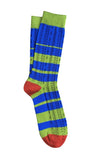 Tightology T10 ‘Mid Ensemble Blue Stripe’ Socks - Stay Wild Collective  Socks
