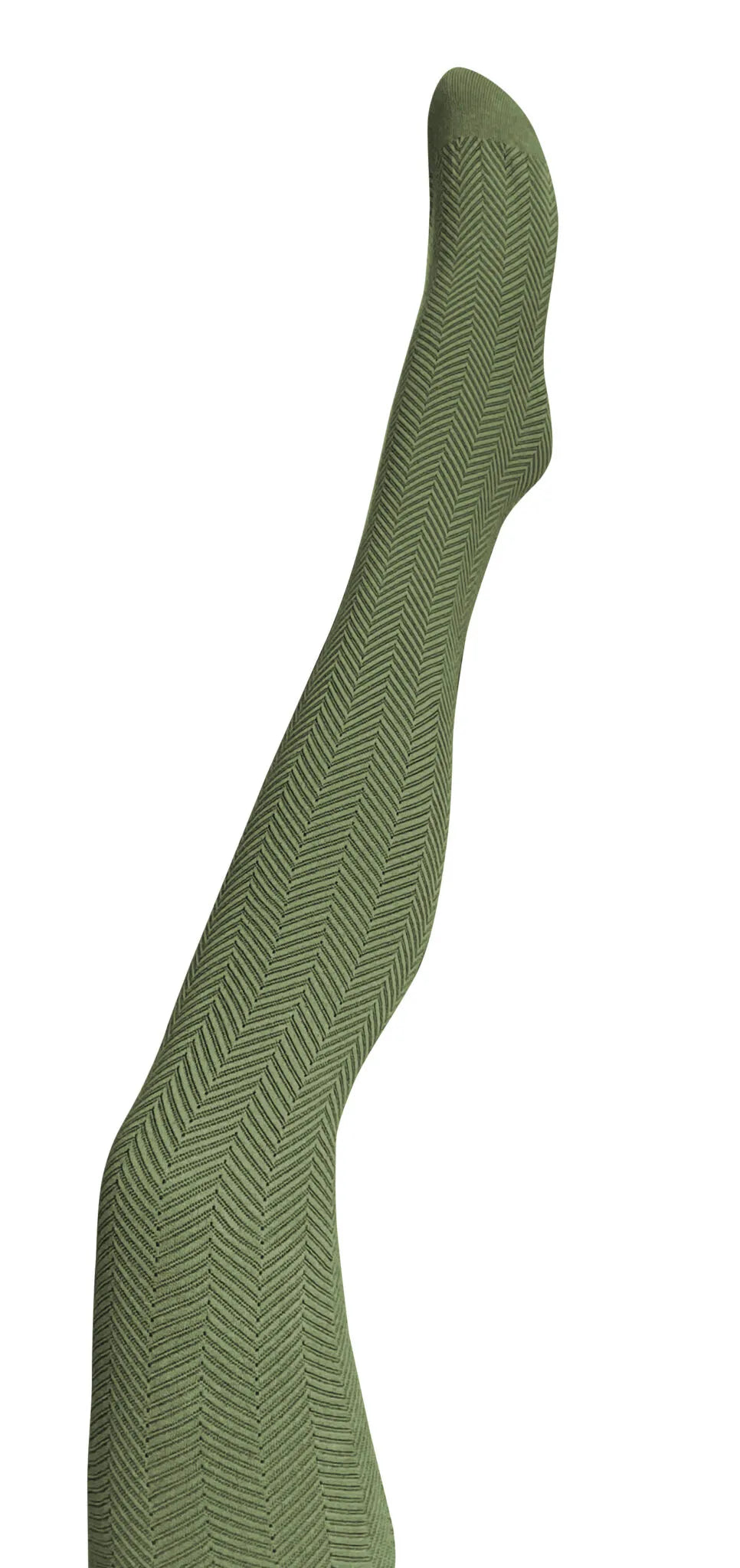 Tightology T03 – ‘Weave Green’ Cotton Tights - Stay Wild Collective  Hoisery
