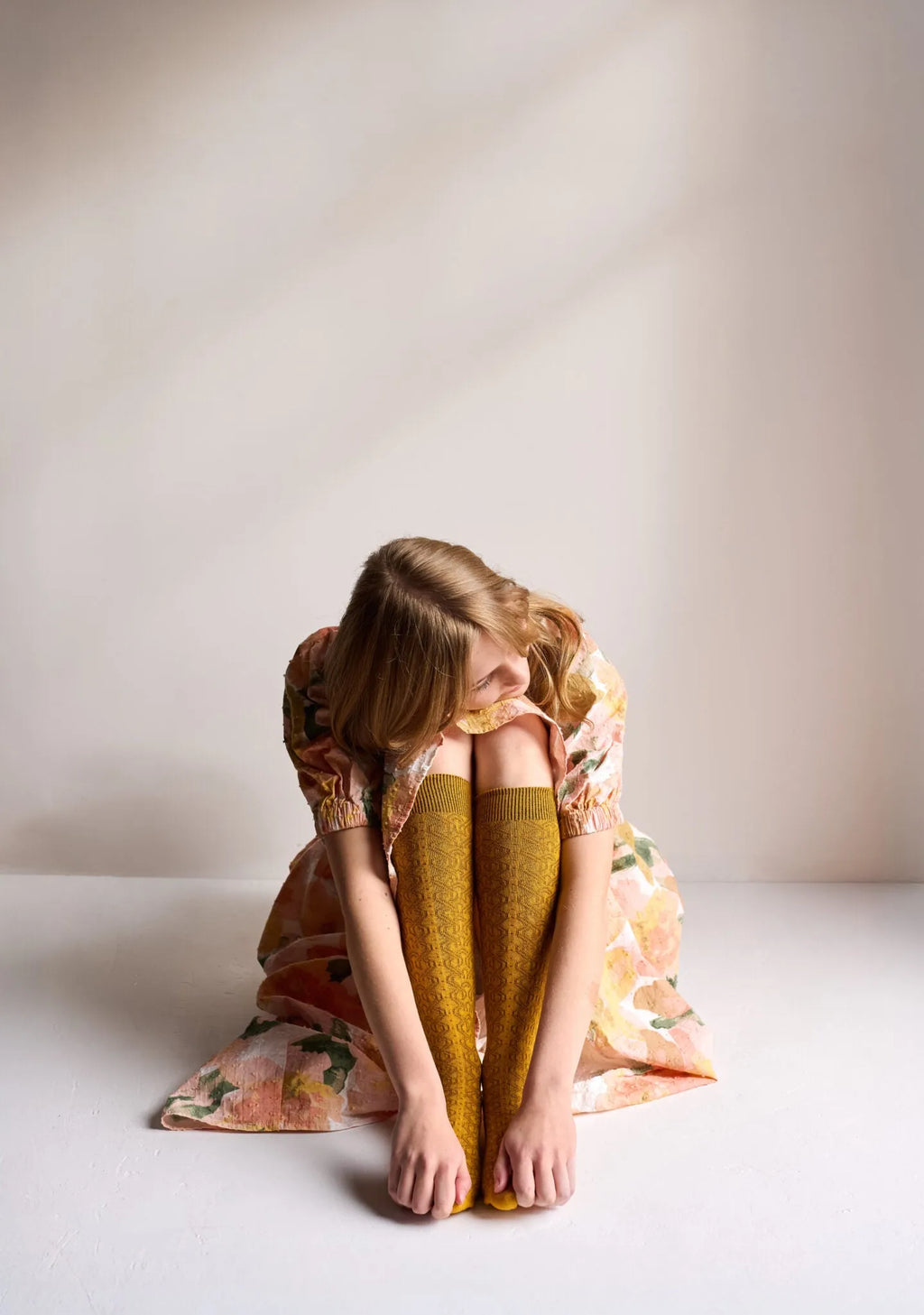 Tightology T14 ‘Ornella Ochre’ Cotton Socks - Stay Wild Collective  Socks