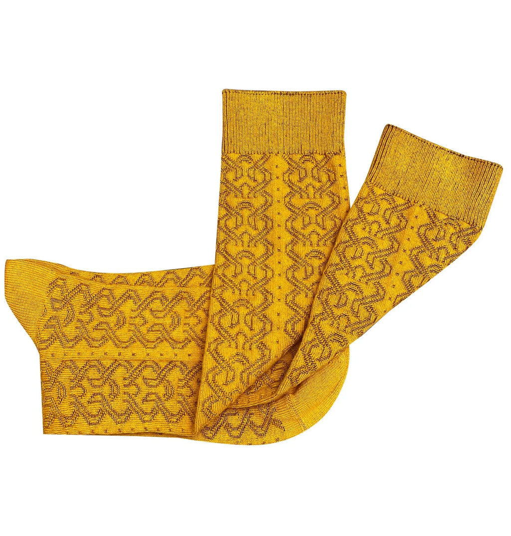 Tightology T14 ‘Ornella Ochre’ Cotton Socks - Stay Wild Collective  Socks