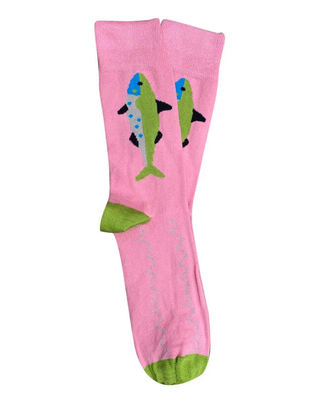 Tightology T14 ‘Sardines Pink’ Cotton Socks - Stay Wild Collective  Socks