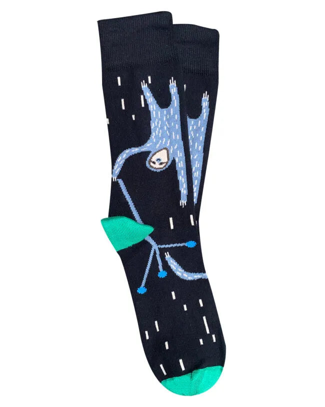 Tightology T14 ‘Sloth Black’ Cotton Socks - Stay Wild Collective  Socks