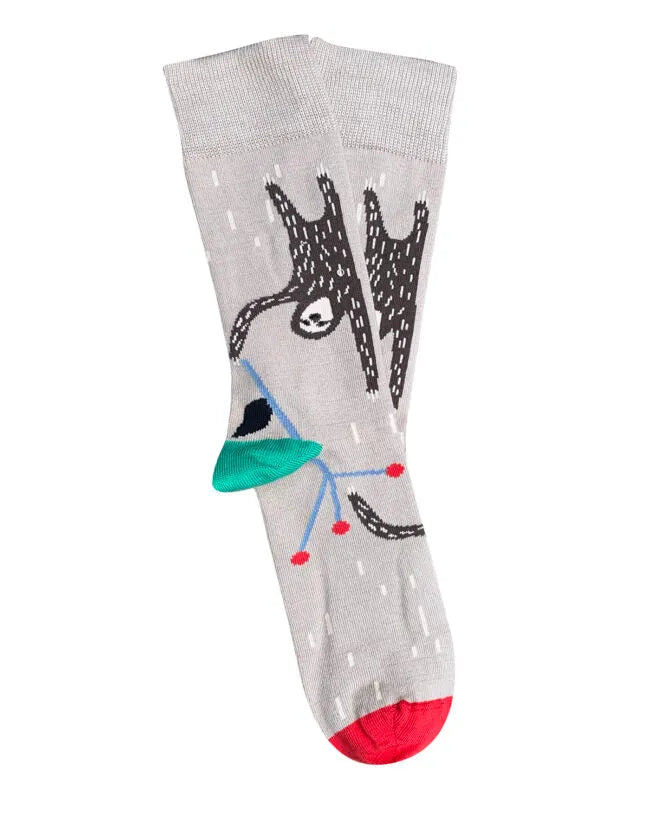 Tightology T14 ‘Sloth Taupe’ Cotton Socks - Stay Wild Collective  Socks