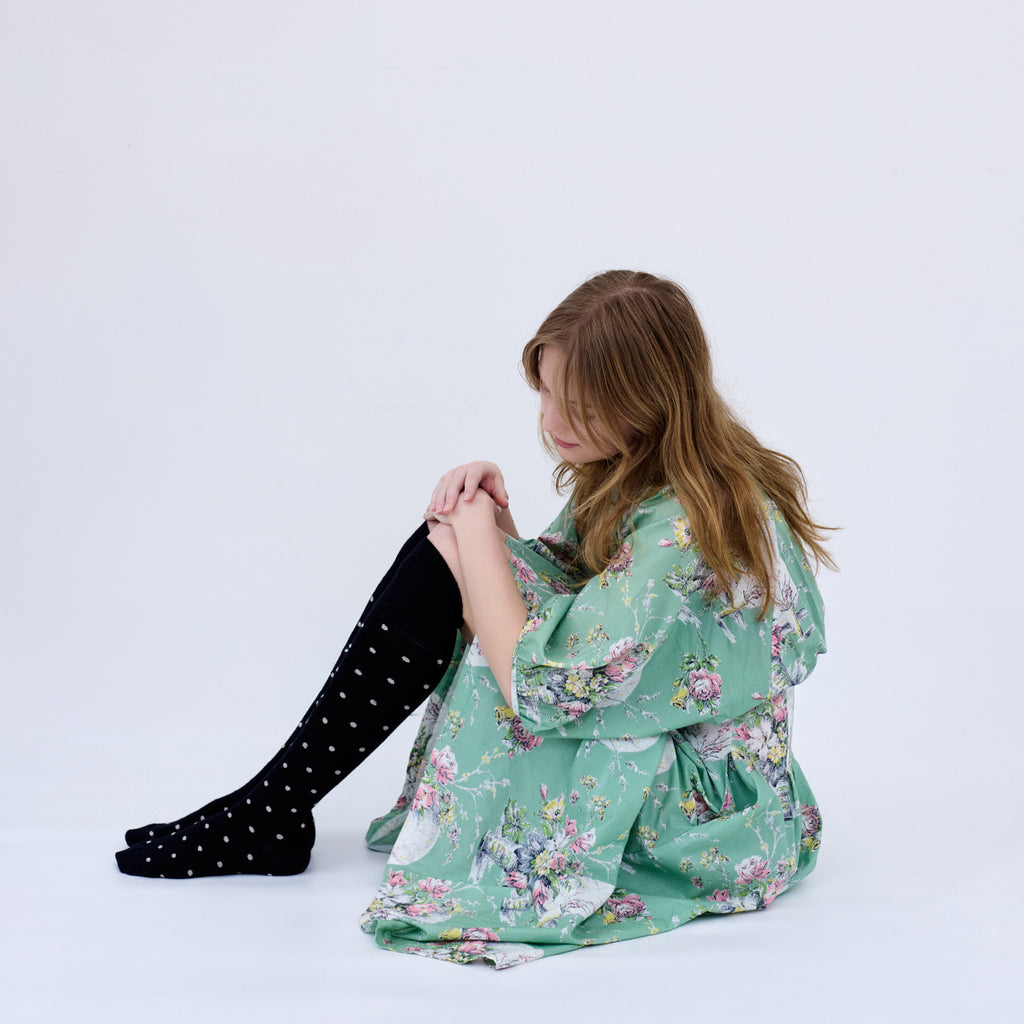 Socks  Tightology T16 ‘Dotty Merino black Wool Socks - Stay Wild Collective