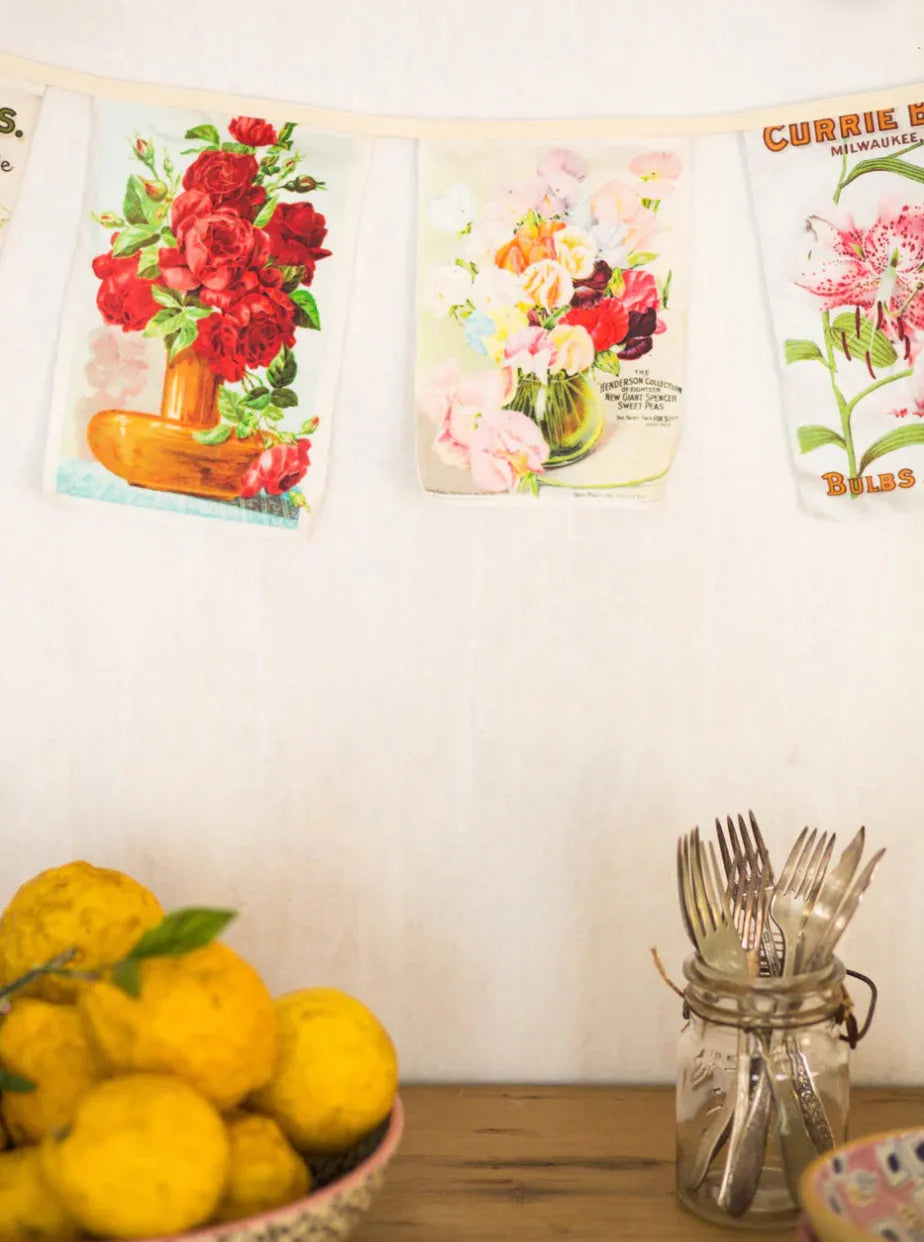 Vintage Flower garland *organic cotton - Stay Wild Collective  Garland