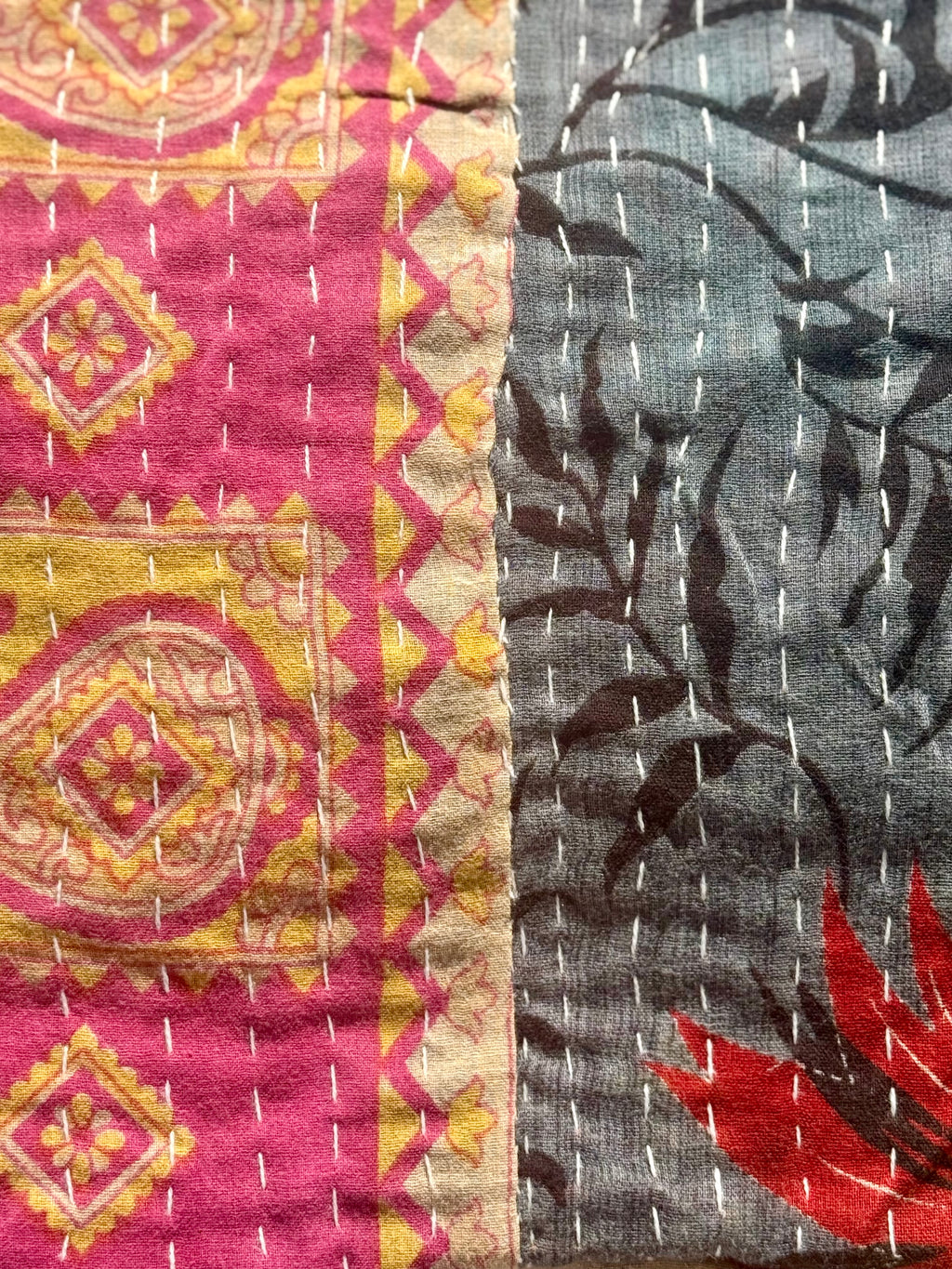 Vintage Kantha Quilts 150cm x 240cm - Stay Wild Collective  Decor