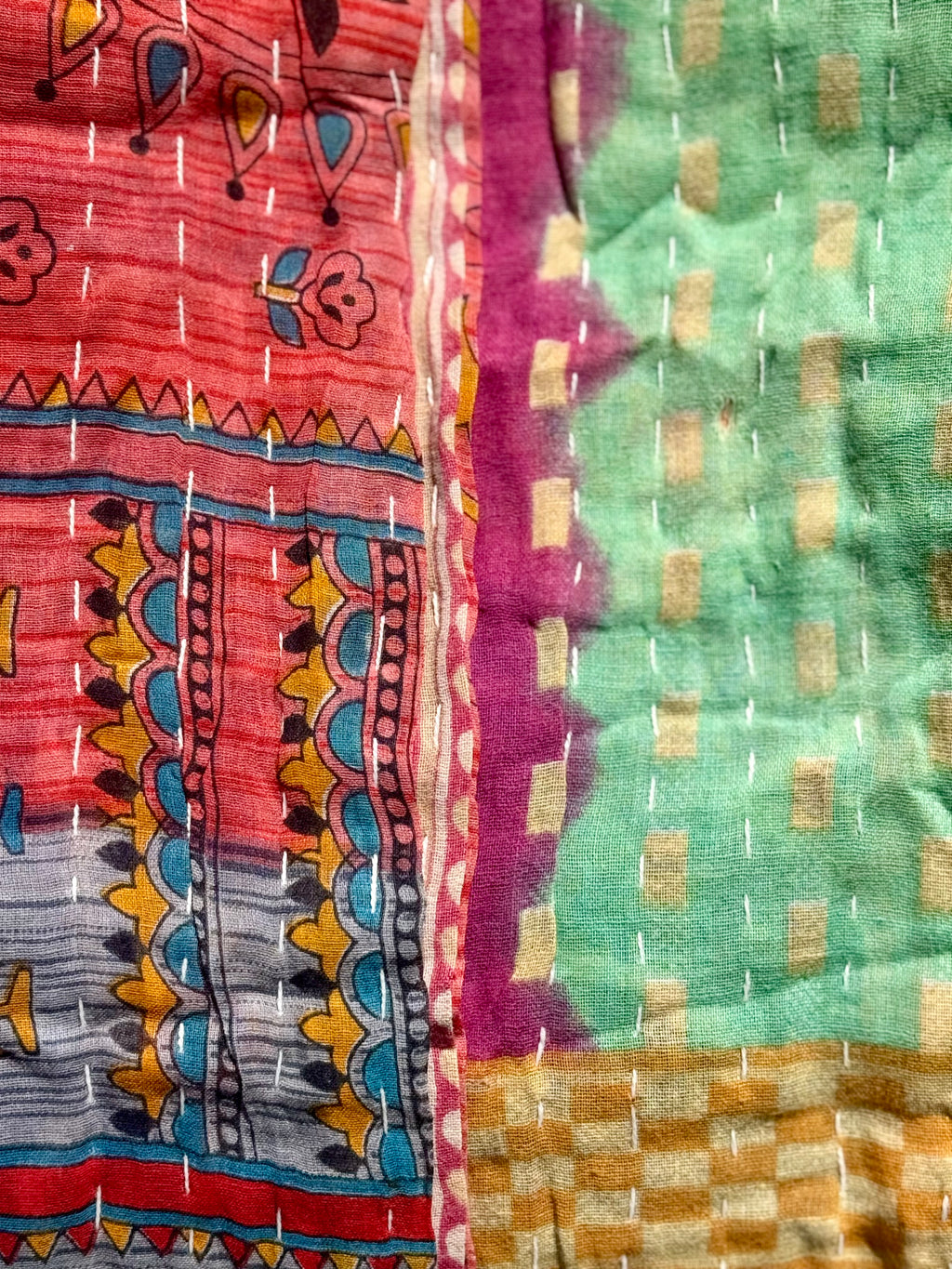  Vintage Kantha Quilts 150cm x 240cm - Stay Wild Collective  Decor