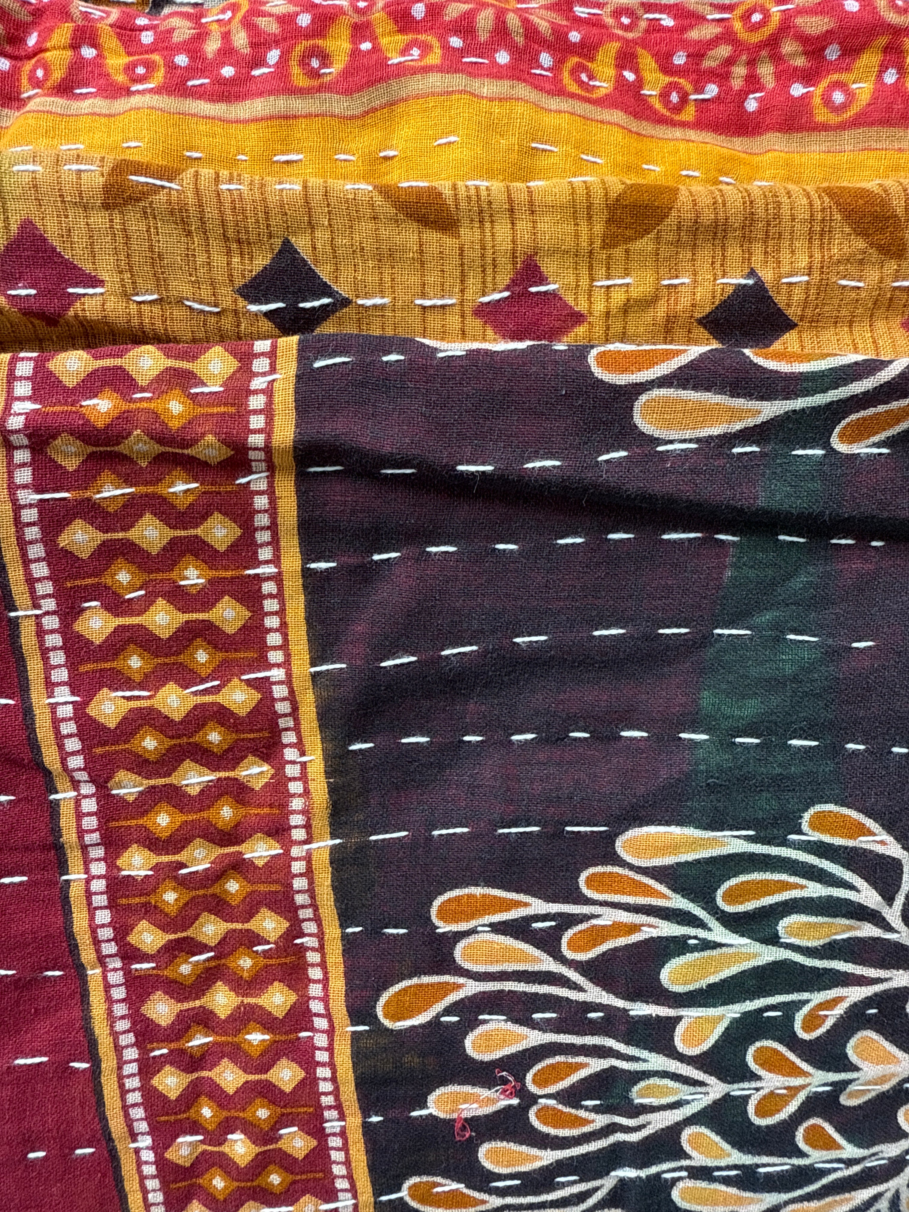  Vintage Kantha Quilts 150cm x 240cm - Stay Wild Collective  Decor