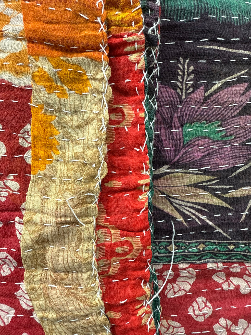  Vintage Kantha Quilts 150cm x 240cm - Stay Wild Collective  Decor