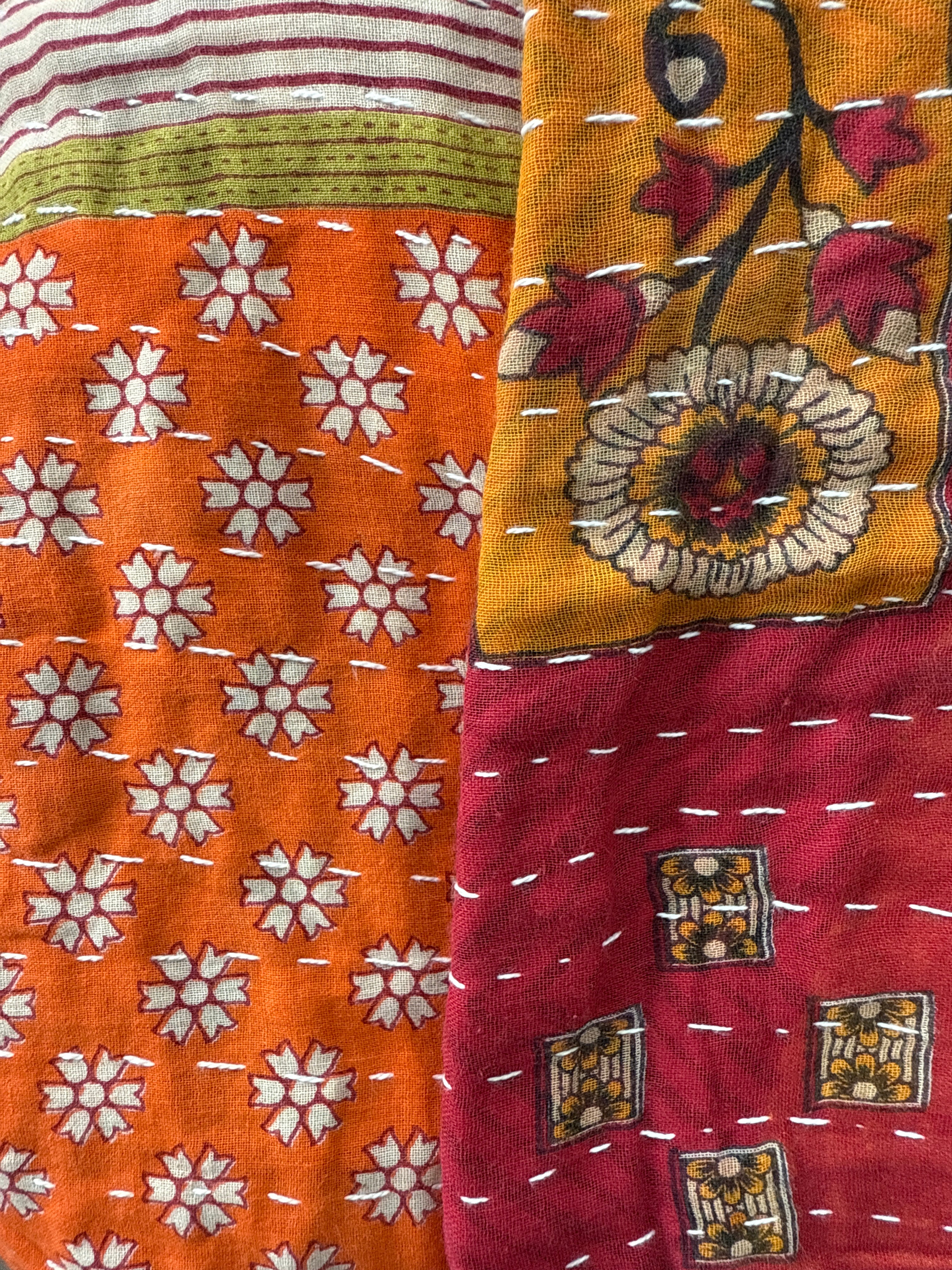 Vintage Kantha Quilts 150cm x 240cm - Stay Wild Collective  Decor