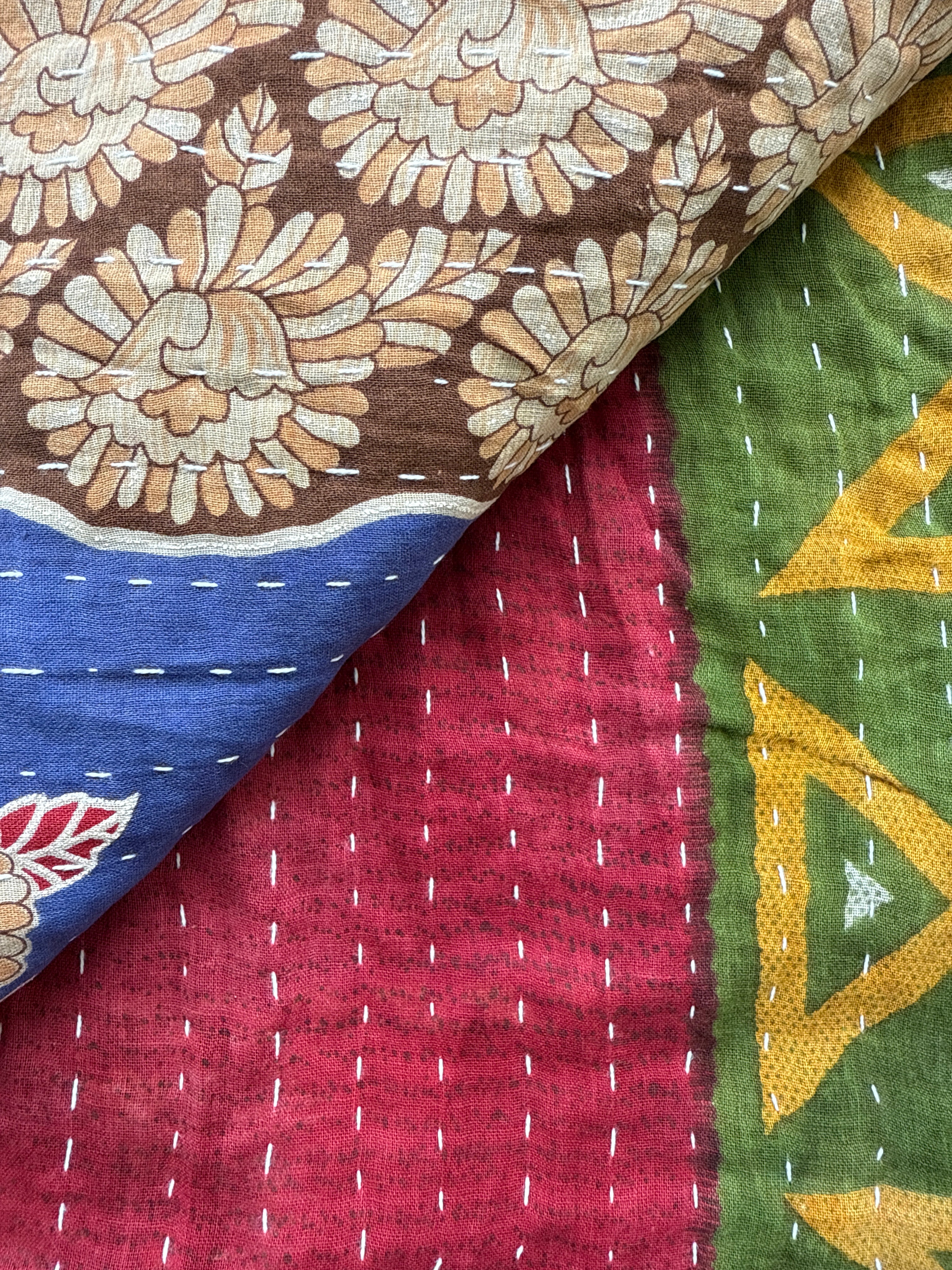  Vintage Kantha Quilts 150cm x 240cm - Stay Wild Collective  Decor