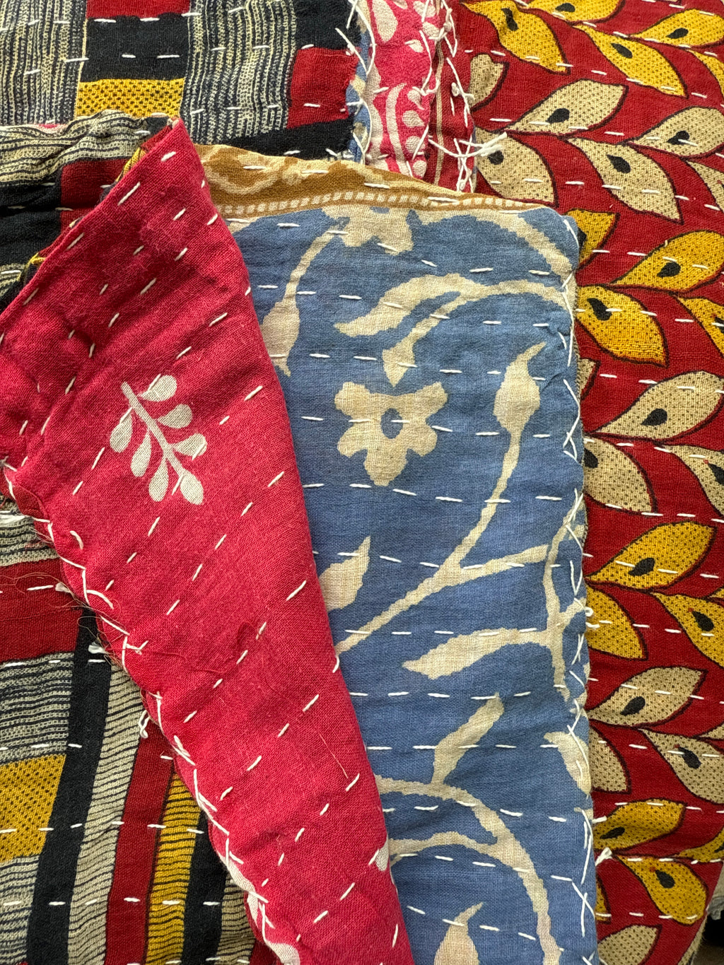  Vintage Kantha Quilts 150cm x 240cm - Stay Wild Collective  Decor