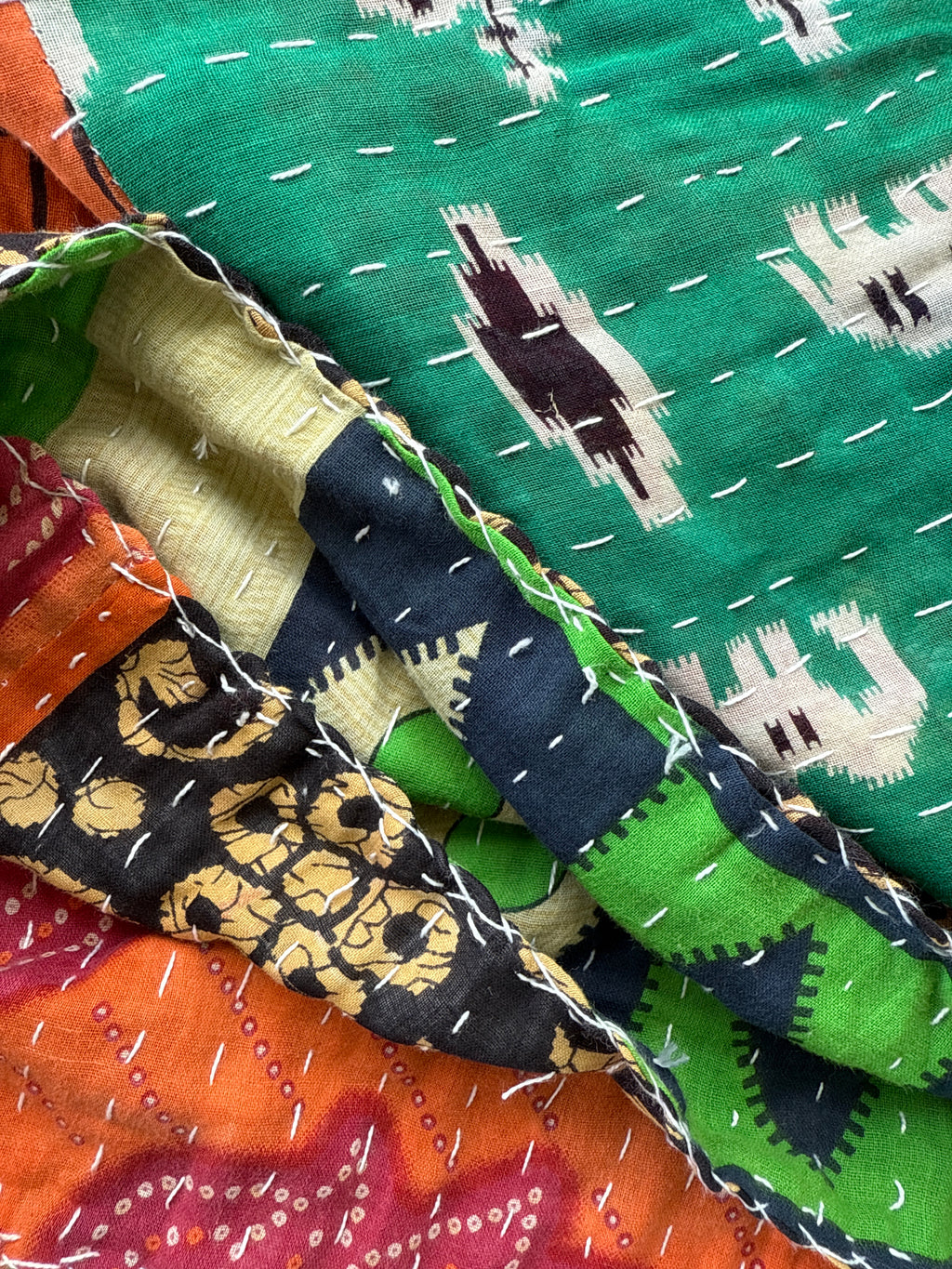 Vintage Kantha Quilts 150cm x 240cm - Stay Wild Collective  Decor