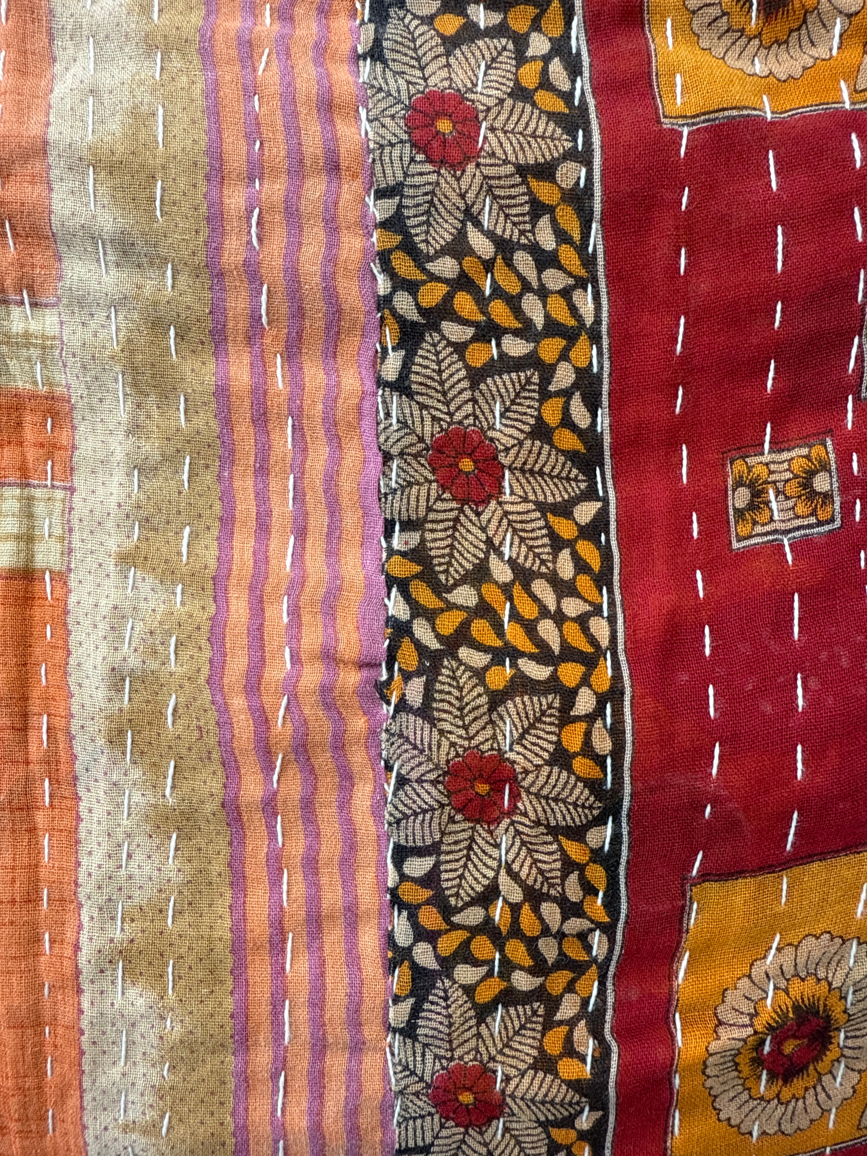  Vintage Kantha Quilts 150cm x 240cm - Stay Wild Collective  Decor