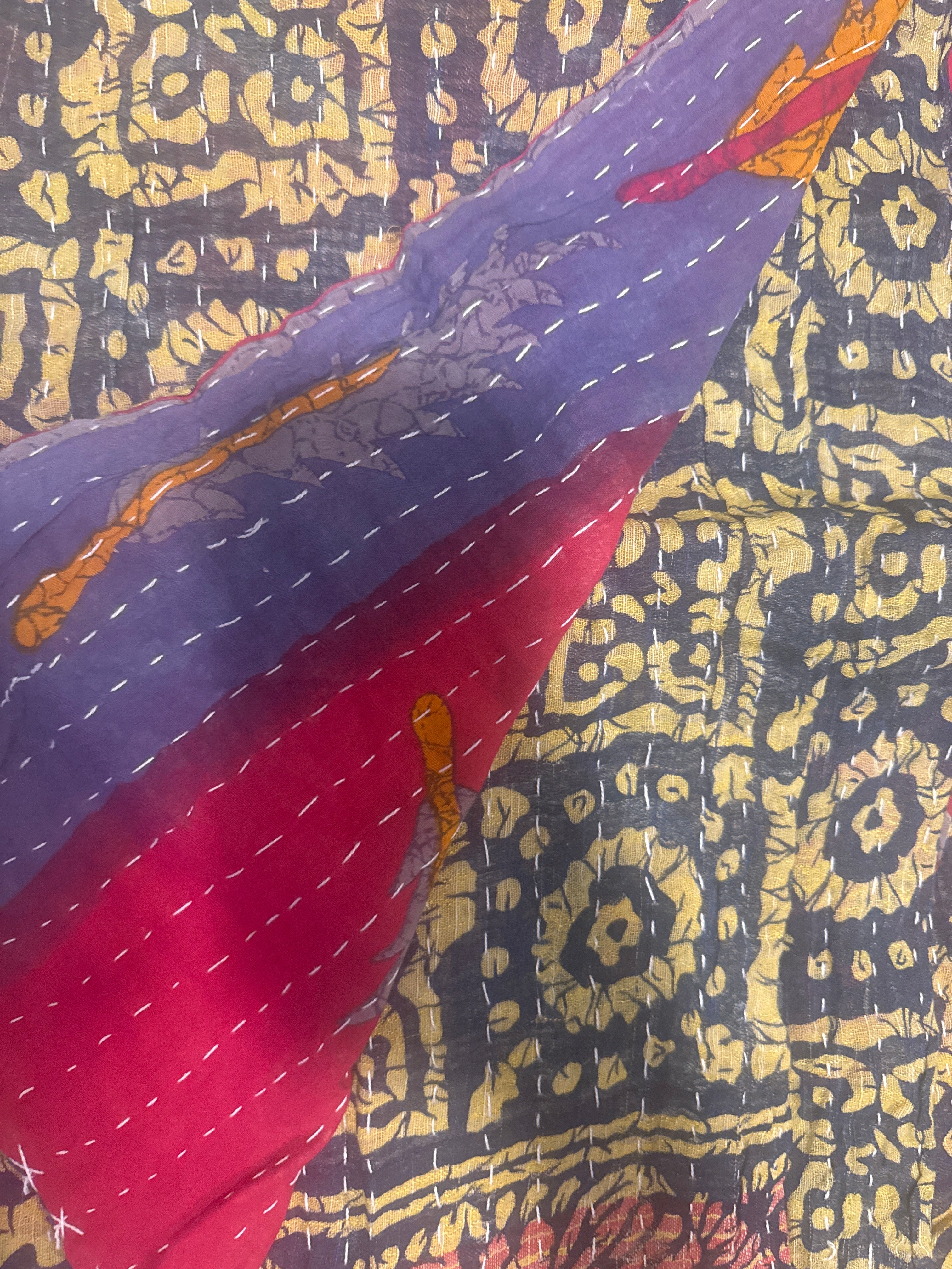  Vintage Kantha Quilts 150cm x 240cm - Stay Wild Collective  Decor