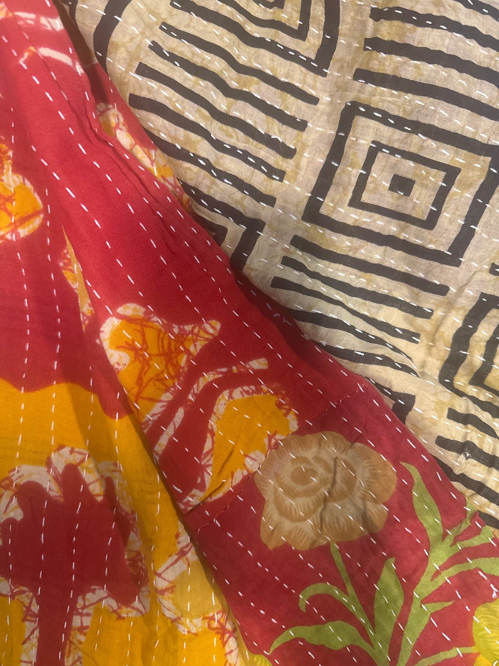  Vintage Kantha Quilts 150cm x 240cm - Stay Wild Collective  Decor