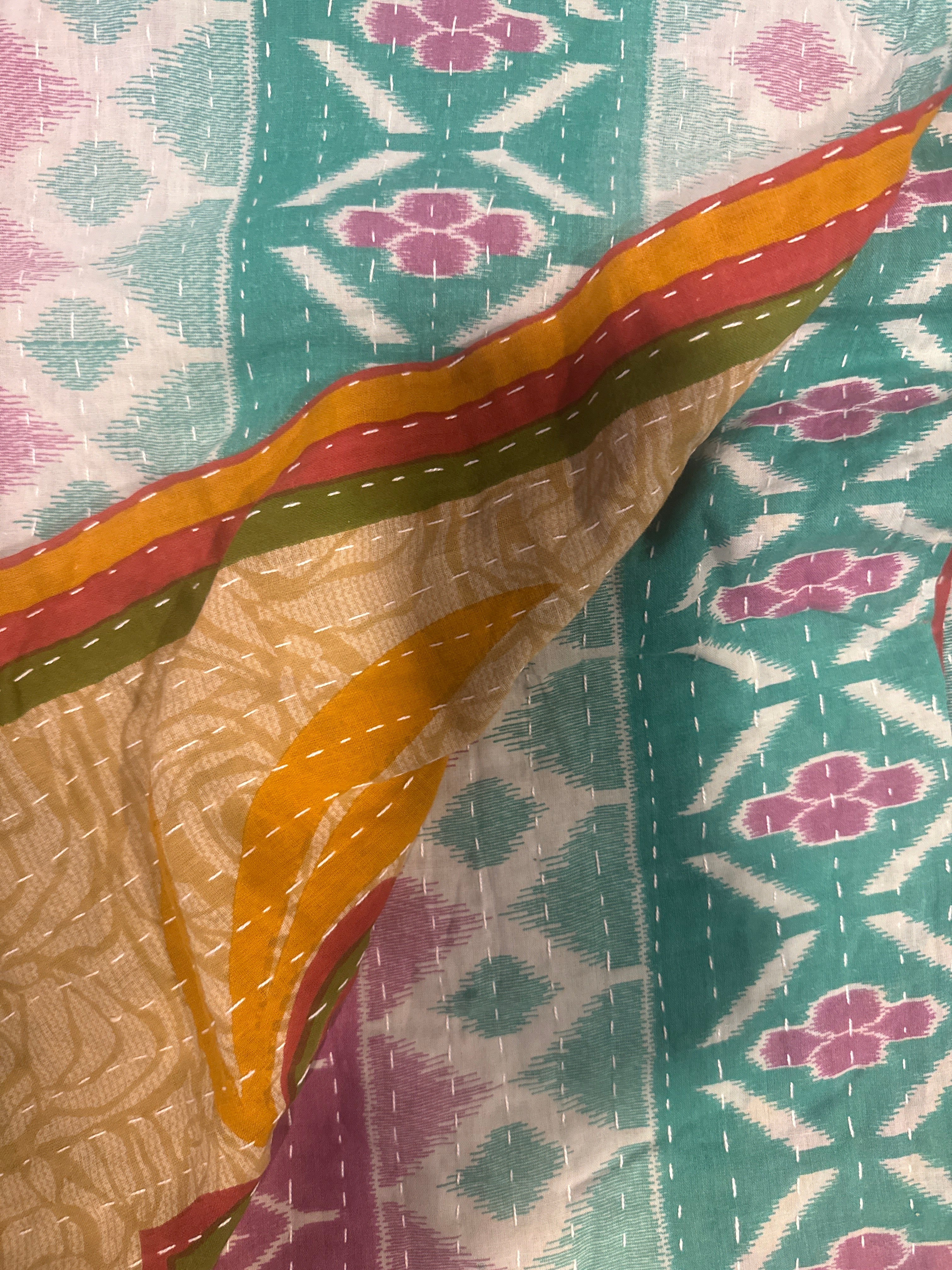  Vintage Kantha Quilts 150cm x 240cm - Stay Wild Collective  Decor