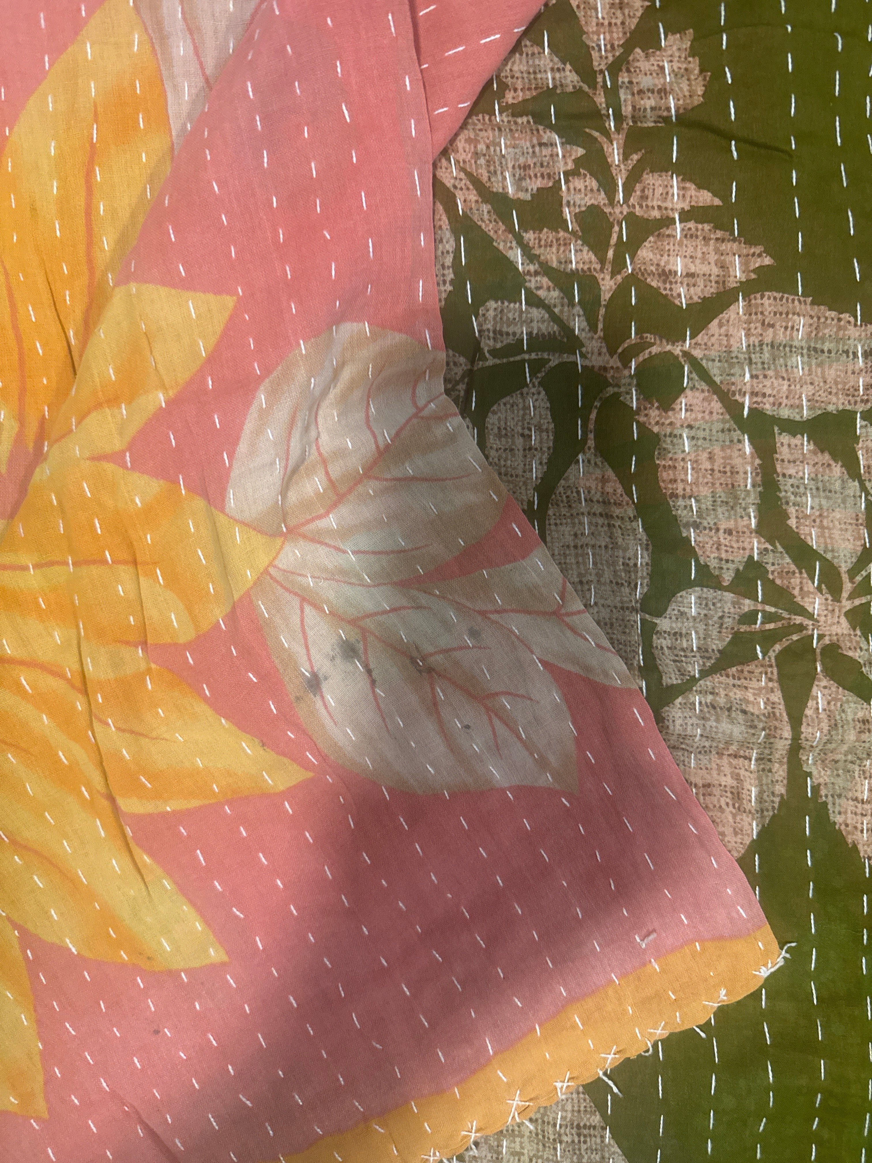  Vintage Kantha Quilts 150cm x 240cm - Stay Wild Collective  Decor