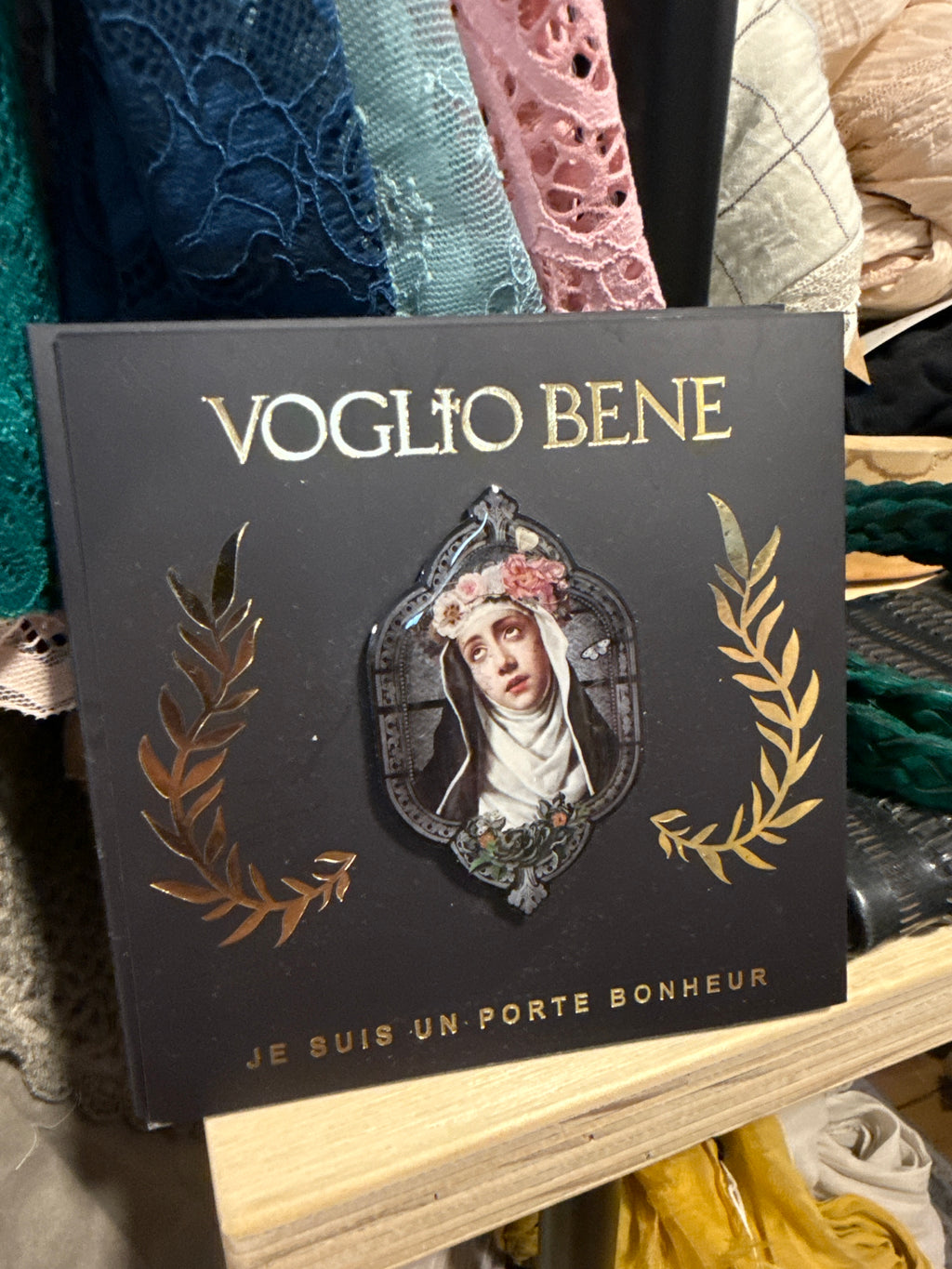  Voglio Bene Golden flower nun pin - Stay Wild Collective  