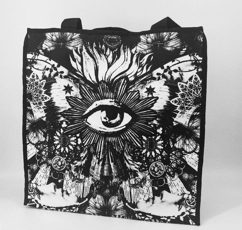   Voglio Bene large black butterfly tote - Stay Wild Collective  