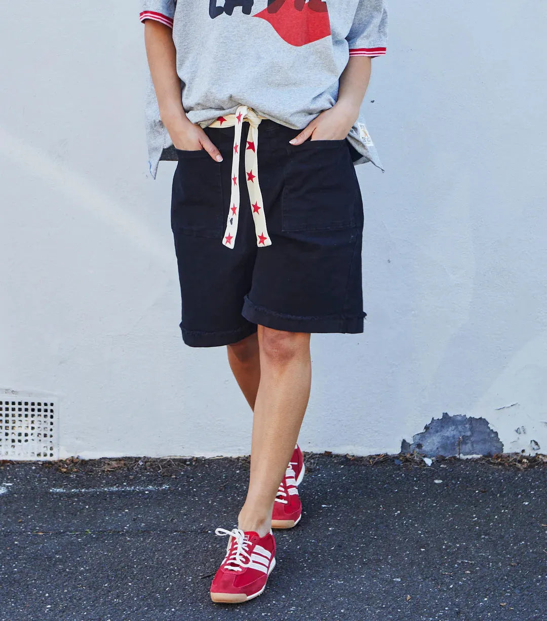 WEEKEND STRETCH SHORT - BLACK hammil and co - Stay Wild Collective  