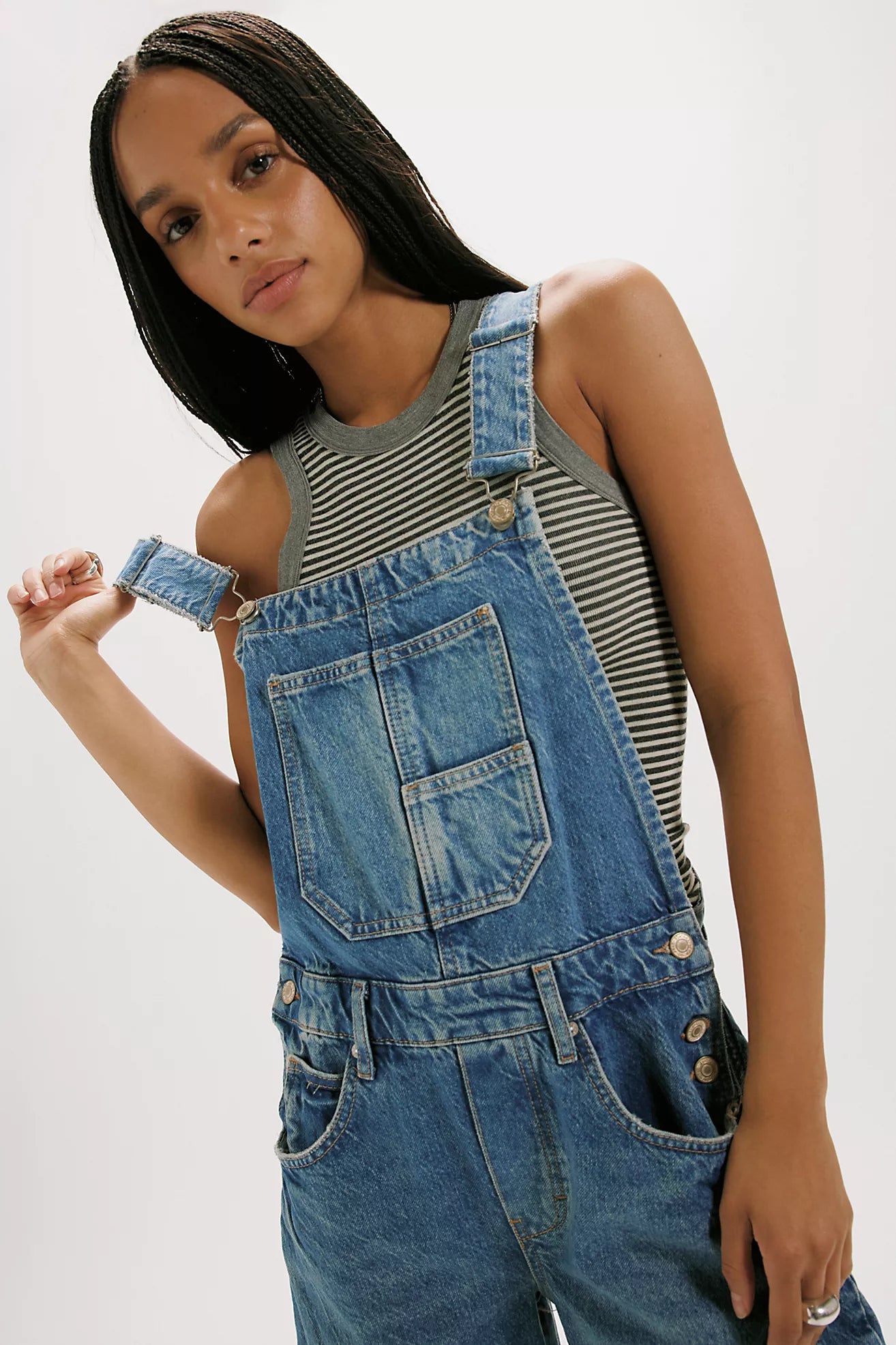 We The Free Good Luck Barrel Overalls ultra light beam free people - Stay Wild Collective  