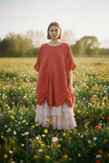 Vicky Tunic Rose & Wendy Polka Dot Skirt – Narrower Silhouette
