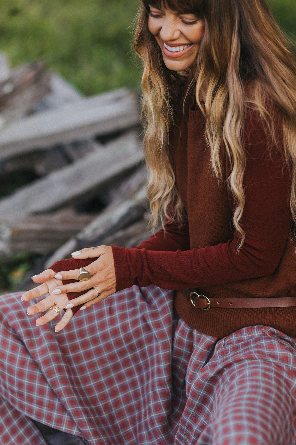  Women’s Red Check Linen Pants – 100% French Linen Relaxed Fit - Stay Wild Collective  