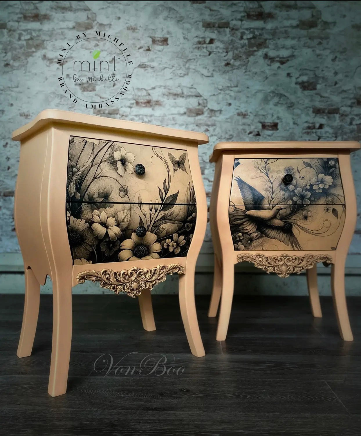 botanical in black and white decopage paper A3 - Stay Wild Collective  Decor