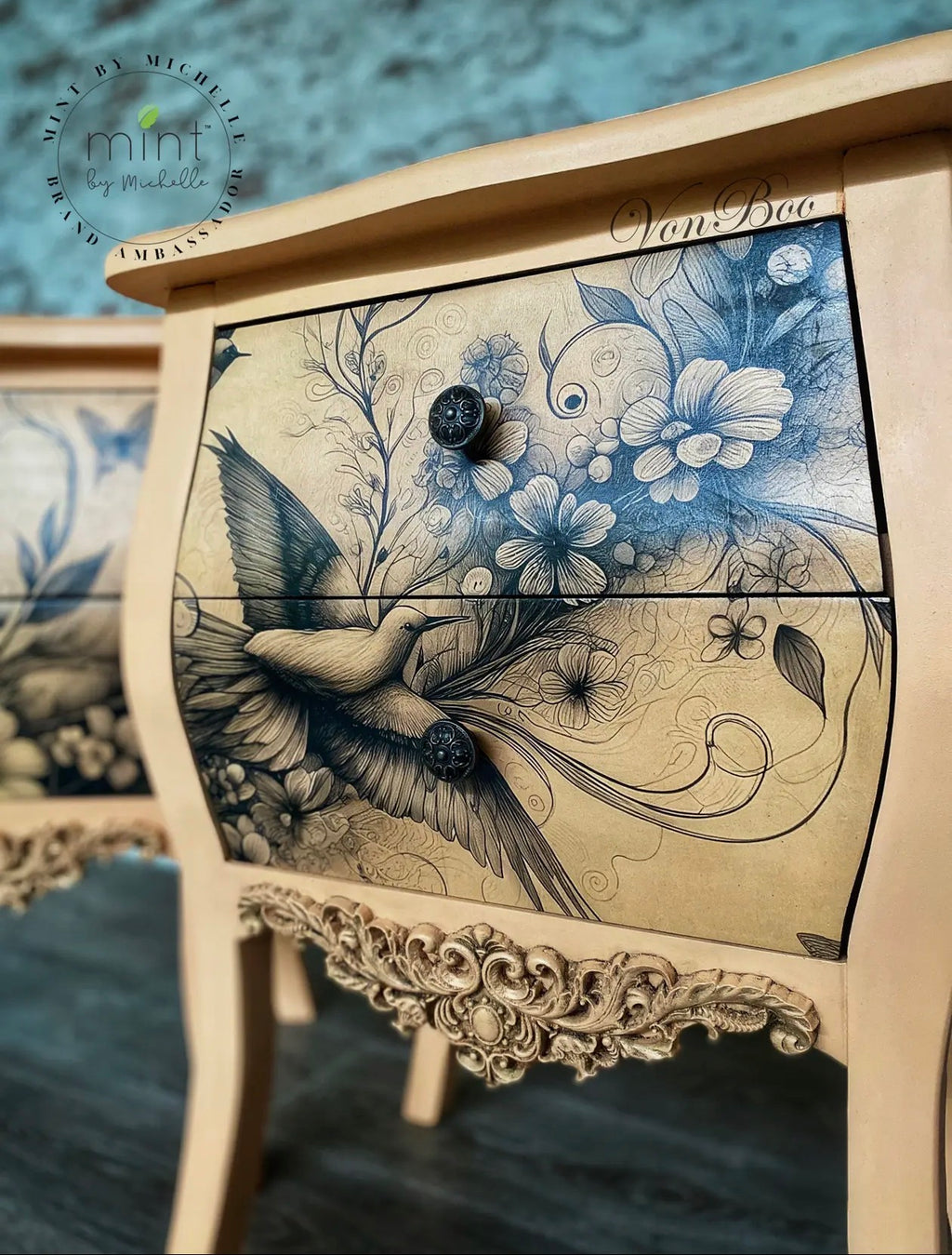  botanical in black and white decopage paper A3 - Stay Wild Collective  Decor