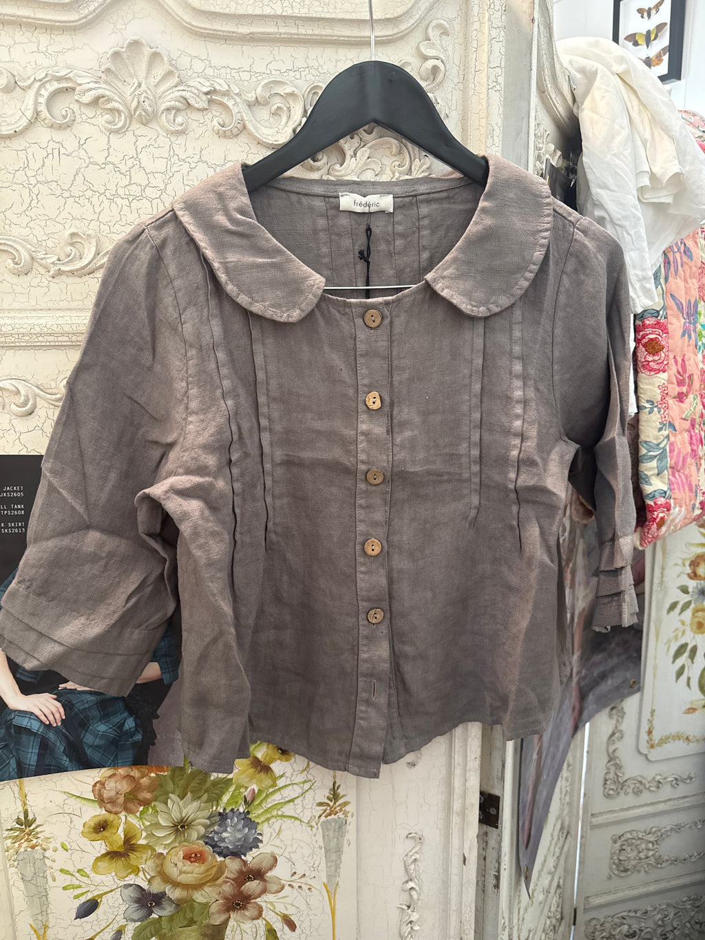 Frederic ITALIAN LINEN BUTTON UP JACKET