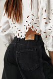 Free People Good Luck Mid-Rise Barrel Jeans - Soundwave