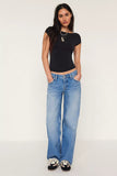 Free People Tennessee Low-Rise Boyfriend Jeans - Cowboy Romance