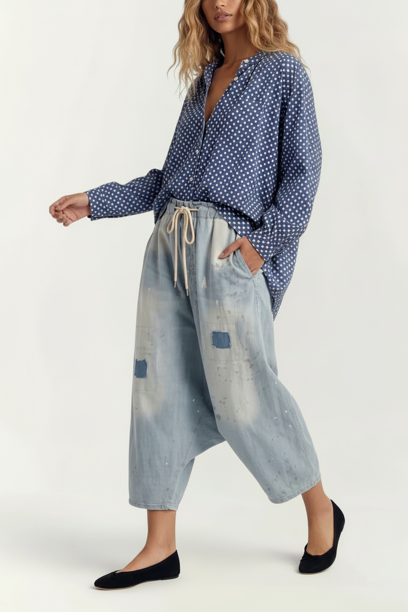 earth song  harem pants chambray house of jaded gypsy - Stay Wild Collective