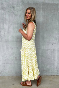Frederic biased cut cotton dress