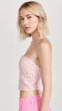Free People Leilani Gingham Tube Top | Pink Gingham