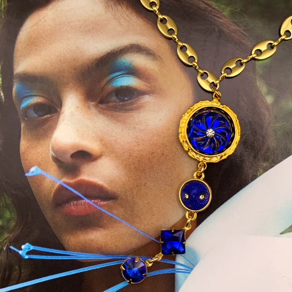 Ghost and Lola Serene Blue Necklace - Stay Wild Collective  jewelry