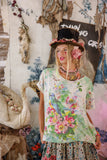 Magnolia Pearl Floral Songbird Art Class Tee TOP 2567-TRUE-OS