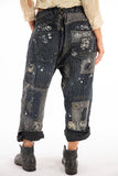 PANTS 495-COSSE-OS Dot and Floral Miners Pants