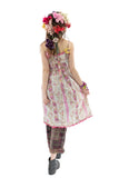 DRESS 904-BOUGA-OS Floral Stripe Amigas Dress