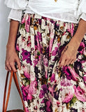 Layla Linen blend Skirt - Pink Monet- 2 lengths
