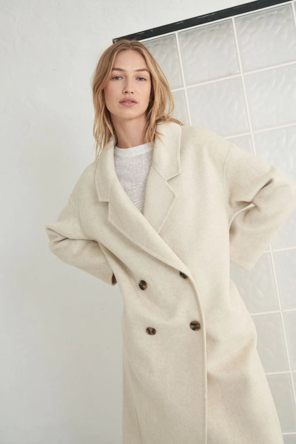 Little Lies Fitzroy Coat - Oatmeal