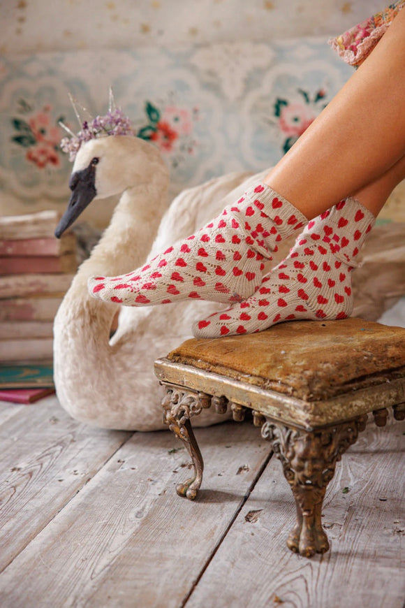 Magnolia Pearl Tiny Hearts Lil' Dipper Socks 126 - Stay Wild Collective  Socks