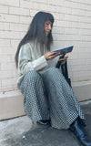 Montaigne French Linen Culottes in Black Gingham