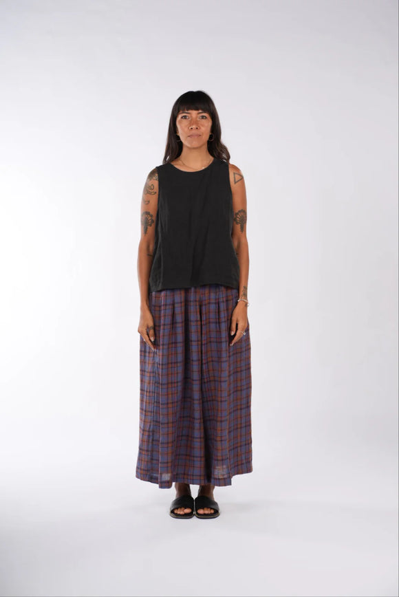Montaigne French Linen Plaid Pants
