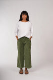 Montaigne Rene Corduroy Cotton Wide Leg Pants