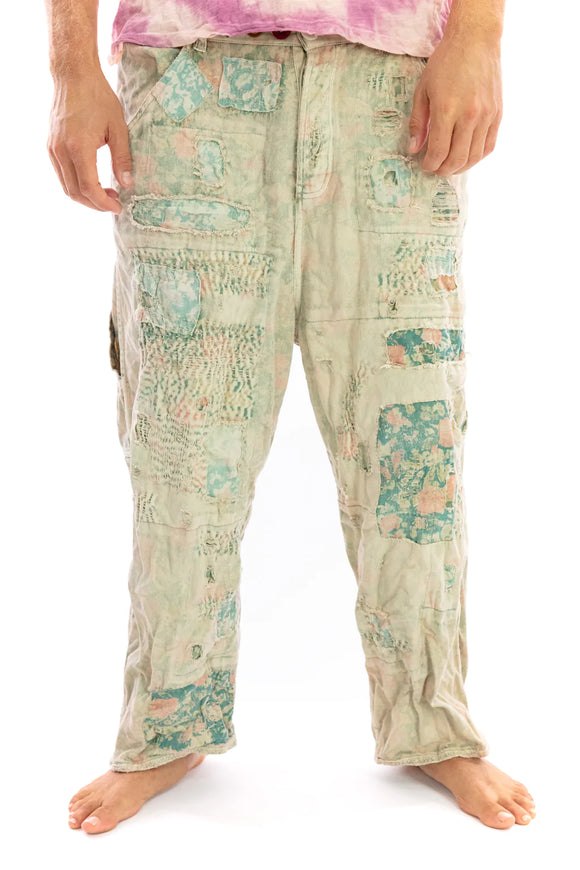 Magnolia Pearl Audie Overalls Trousers PANTS 346-SEAFL-OS