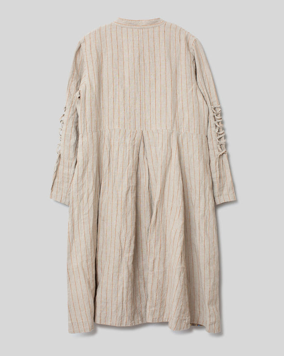 Ewa i Walla Berit COAT  Coat in pin stripe linen and decorative lacing - Stay Wild Collective  