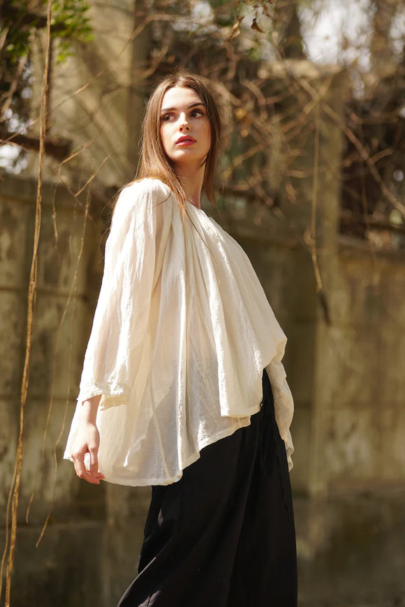 GABRIELLE TOP - COTTON SILK $220.00 AUD